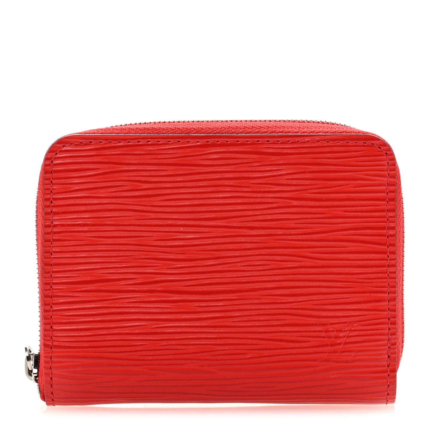 Epi Zippy Coin Purse Coquelicot