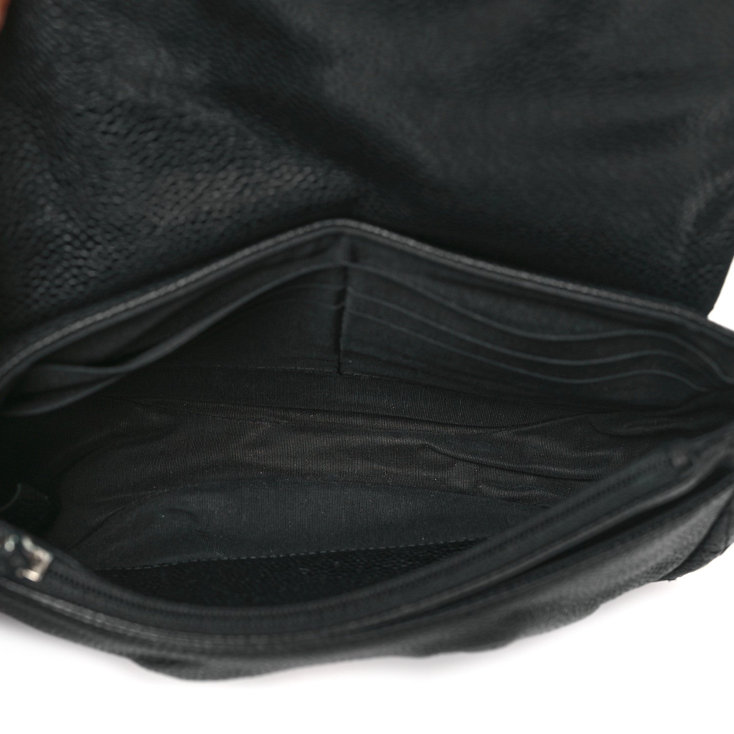 Chanel Caviar Half Moon Wallet On Chain WOC Black 5 of 12