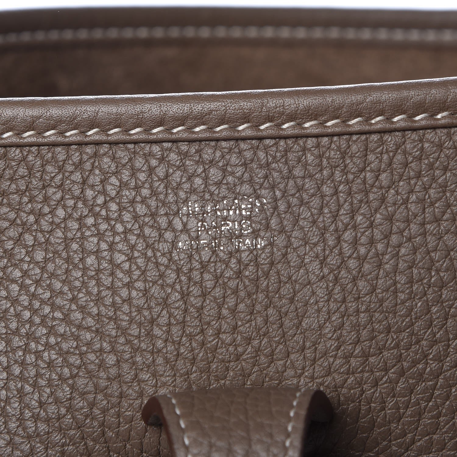 Hermes Taurillon Clemence Evelyne III PM Etoupe 6 of 8