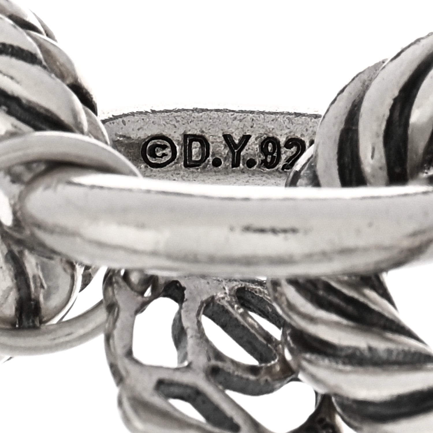David Yurman Sterling Silver 12mm Large Oval Link Bracelet 3 of 3