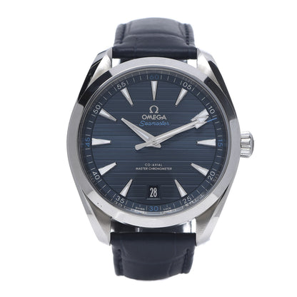 Omega Stainless Steel Alligator 41mm Seamaster Aqua Terra Co-Axial Automatic Watch Blue 220.13.41.21.03.001 1 of 9