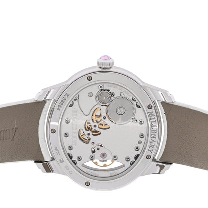 Audemars Piguet 18K White Gold Alligator Diamond 39.5mm Millenary Manual Winding Watch 77247BC.ZZ.A813CR.01 4 of 7