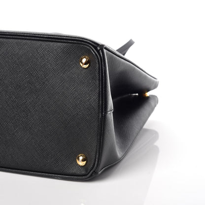 Prada Saffiano Medium Galleria Double Zip Tote Black 6 of 15