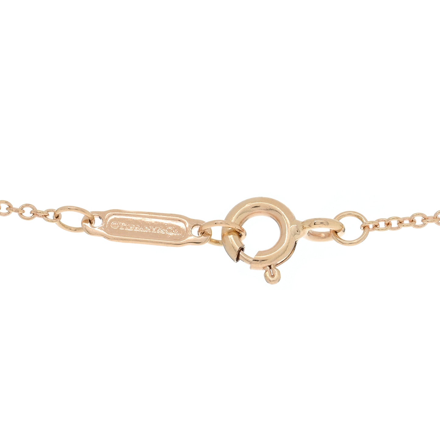 18K Rose Gold Mini Heart Key Pendant Necklace