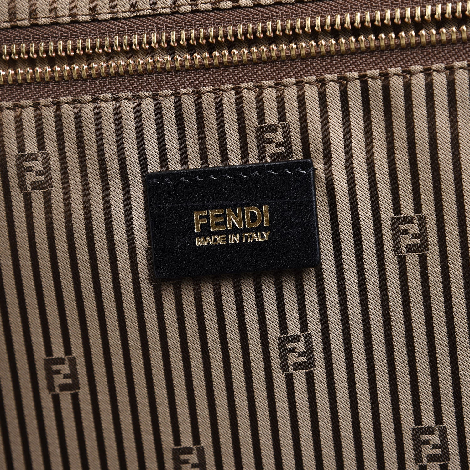 Fendi Pequin Spalmati Carry On Luggage Tobacco 6 of 14