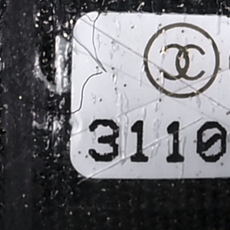 Goatskin Quilted Chanel 19 Wallet On Chain WOC Black