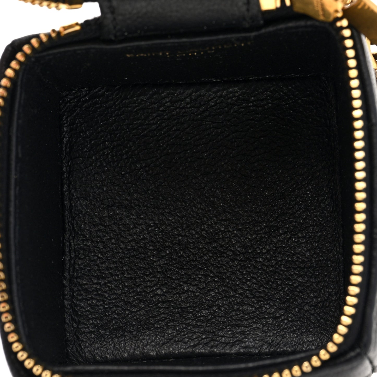Lambskin Cassandre Matelasse Carre Mini Cube On Chain Black