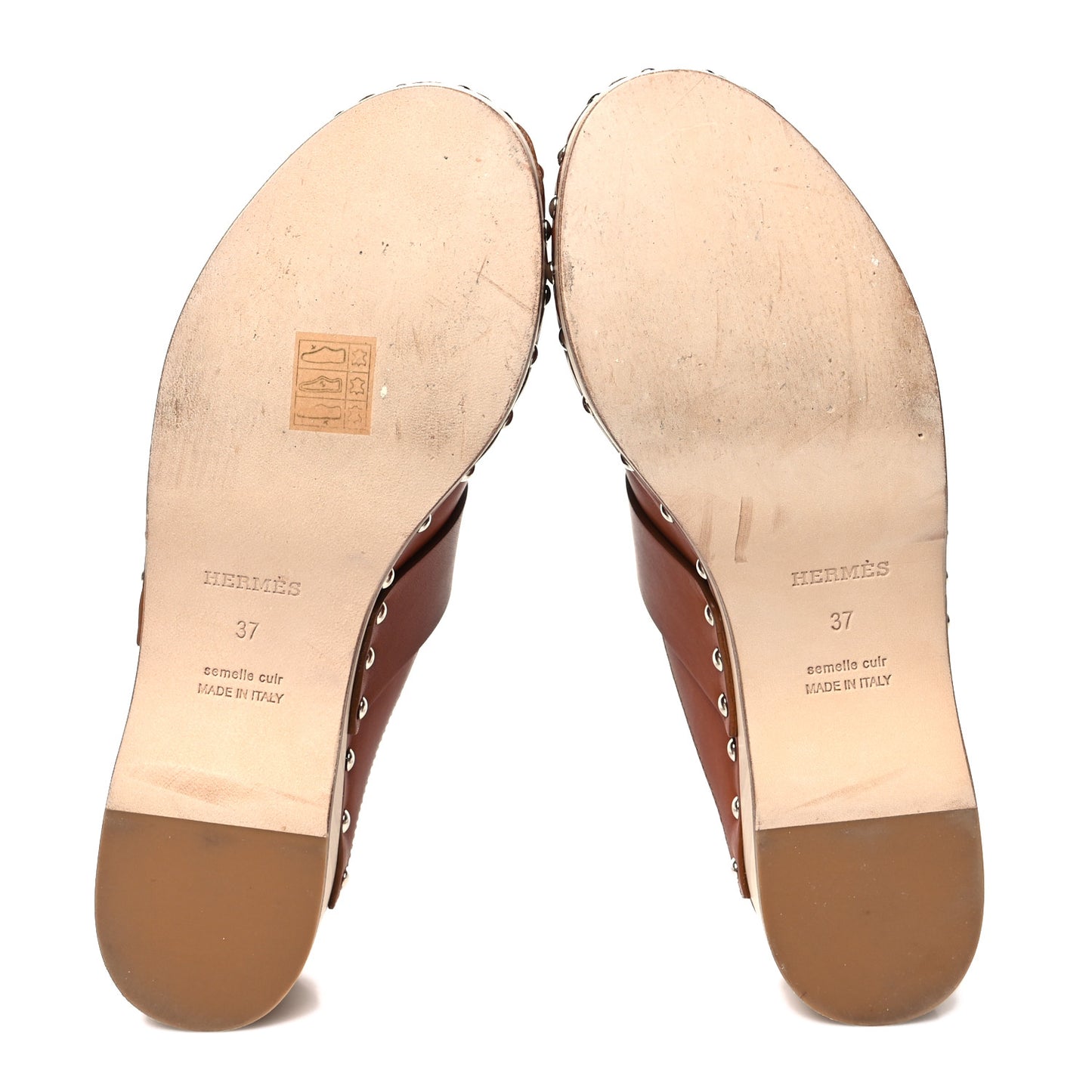 Calfskin Calya Mules 37 Naturel