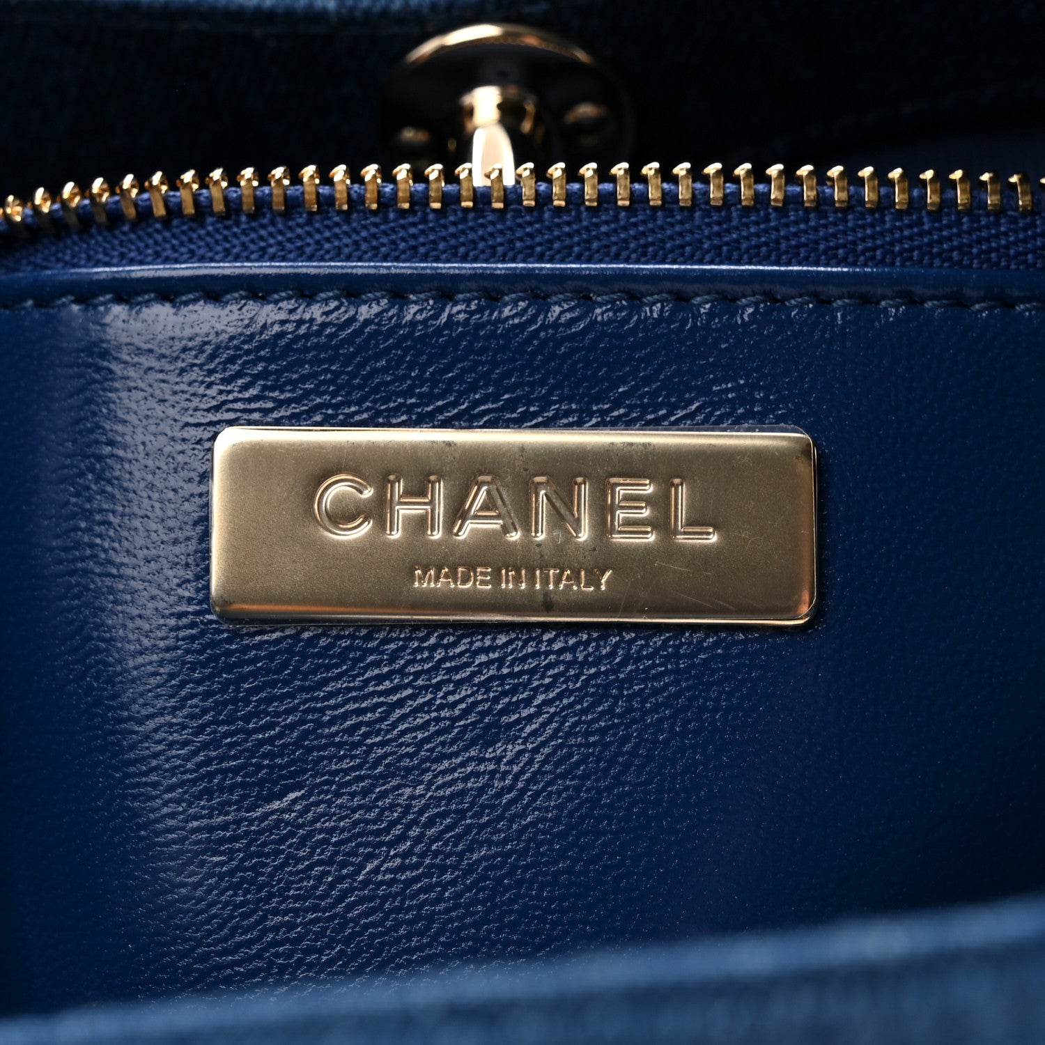 Chanel Denim Quilted Mini 31 Shopping Bag  Light Blue Dark Blue 6 of 11