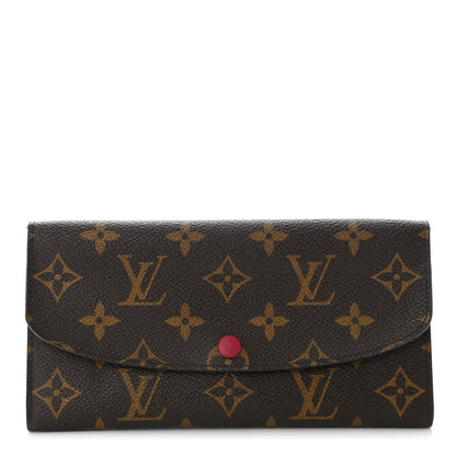 Louis Vuitton Monogram Emilie Wallet Fuchsia 1 of 9