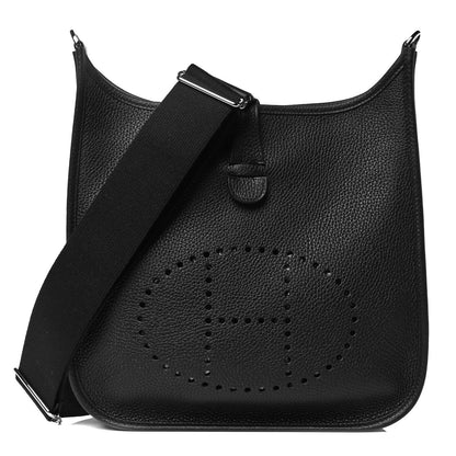 Hermes Taurillon Clemence Evelyne III PM Black 1 of 8