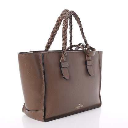 Valentino Garavani Grained Calfskin To Be Cool Tote Dark Noisette 4 of 10