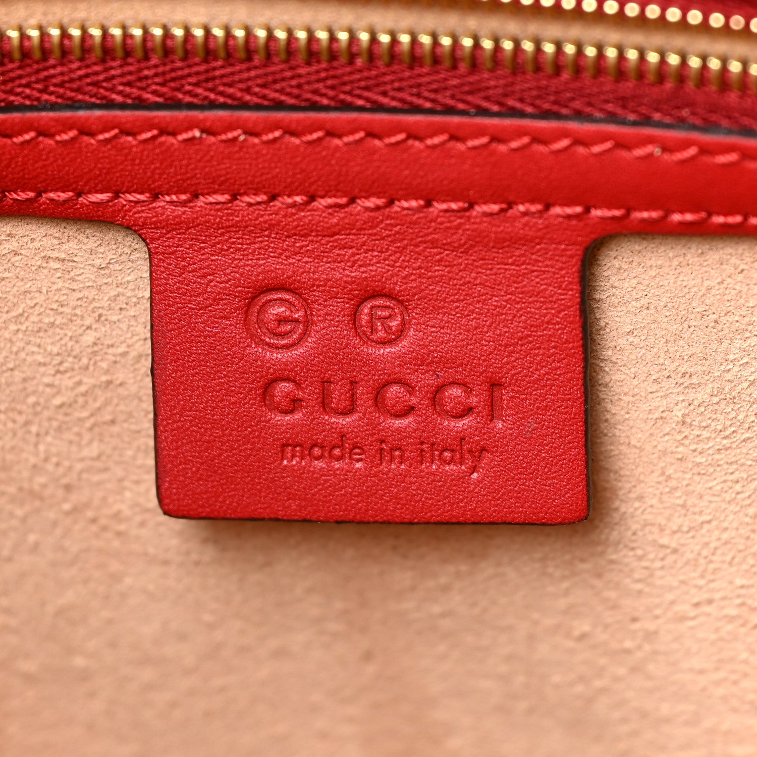 Gucci GG Supreme Monogram Blooms Medium Zippered Bucket Tote Beige Blue Navy Hibiscus Red 6 of 9