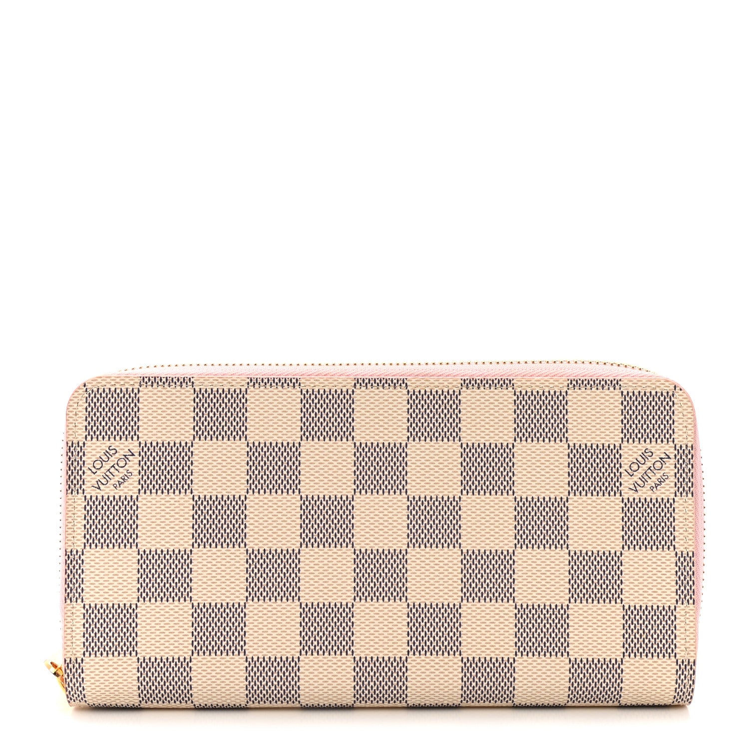 Louis Vuitton Damier Azur Zippy Wallet Rose Ballerine 1 of 7