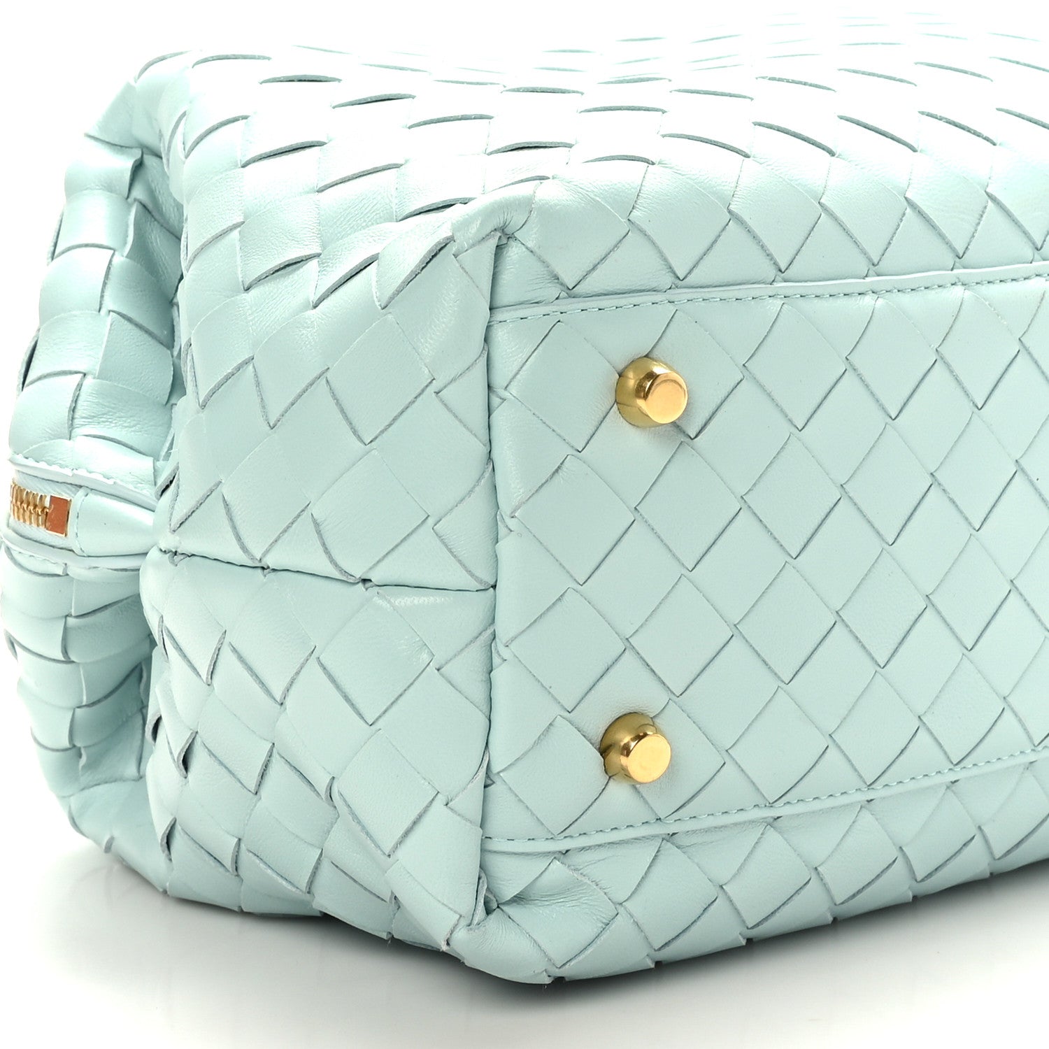 Bottega Veneta Nappa Intrecciato Bauletto Teal Washed 7 of 8