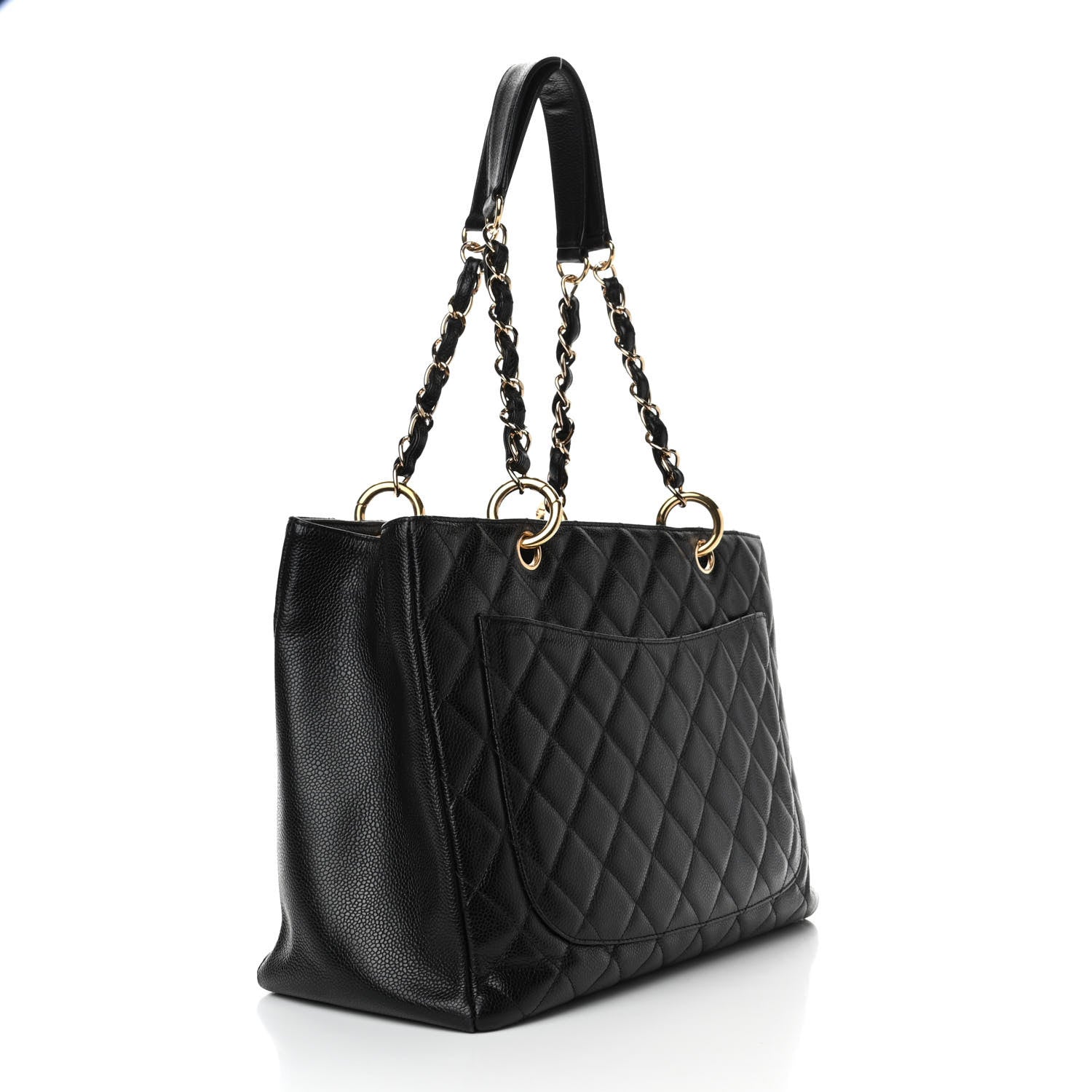 Chanel Caviar Quilted Grand Shopping Tote GST Black 3 of 13