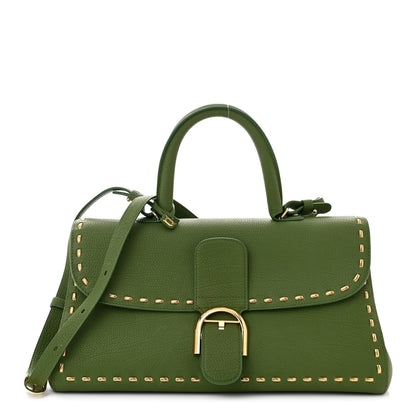 Delvaux Rodeo Calfskin Surprique Brillant East West Satchel Green 1 of 12