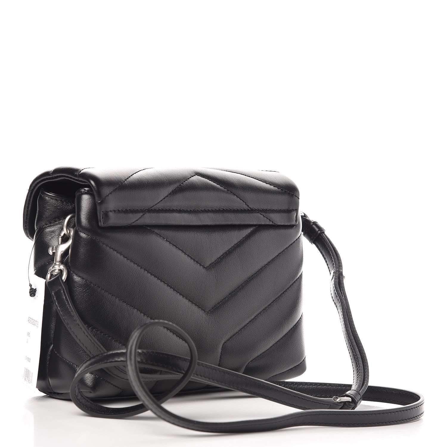 Saint Laurent Calfskin Y Quilted Monogram Toy Loulou Crossbody Bag Black 3 of 10