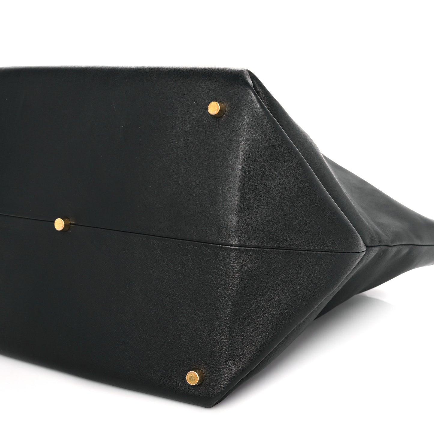 Smooth Calfskin Medium Amelia East West Tote Black