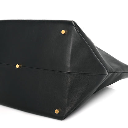 Khaite Smooth Calfskin Medium Amelia East West Tote Black 8 of 8