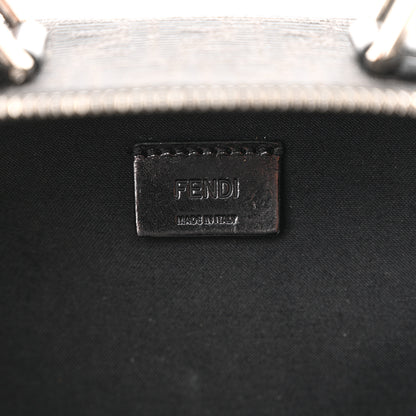 Fendi Recycled Fabric Jacquard Vitello Astro Micro FF Mini Trolley Bag Asfalto Black 8 of 13