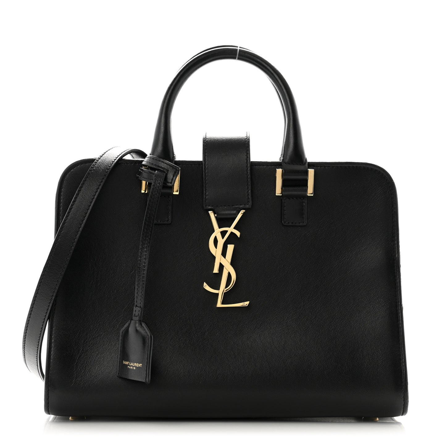 Calfskin Monogram Baby Cabas Black