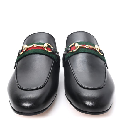 Gucci Malaga Kid Web Womens Princetown Slippers 35.5 Black 35.5 Black 3 of 9