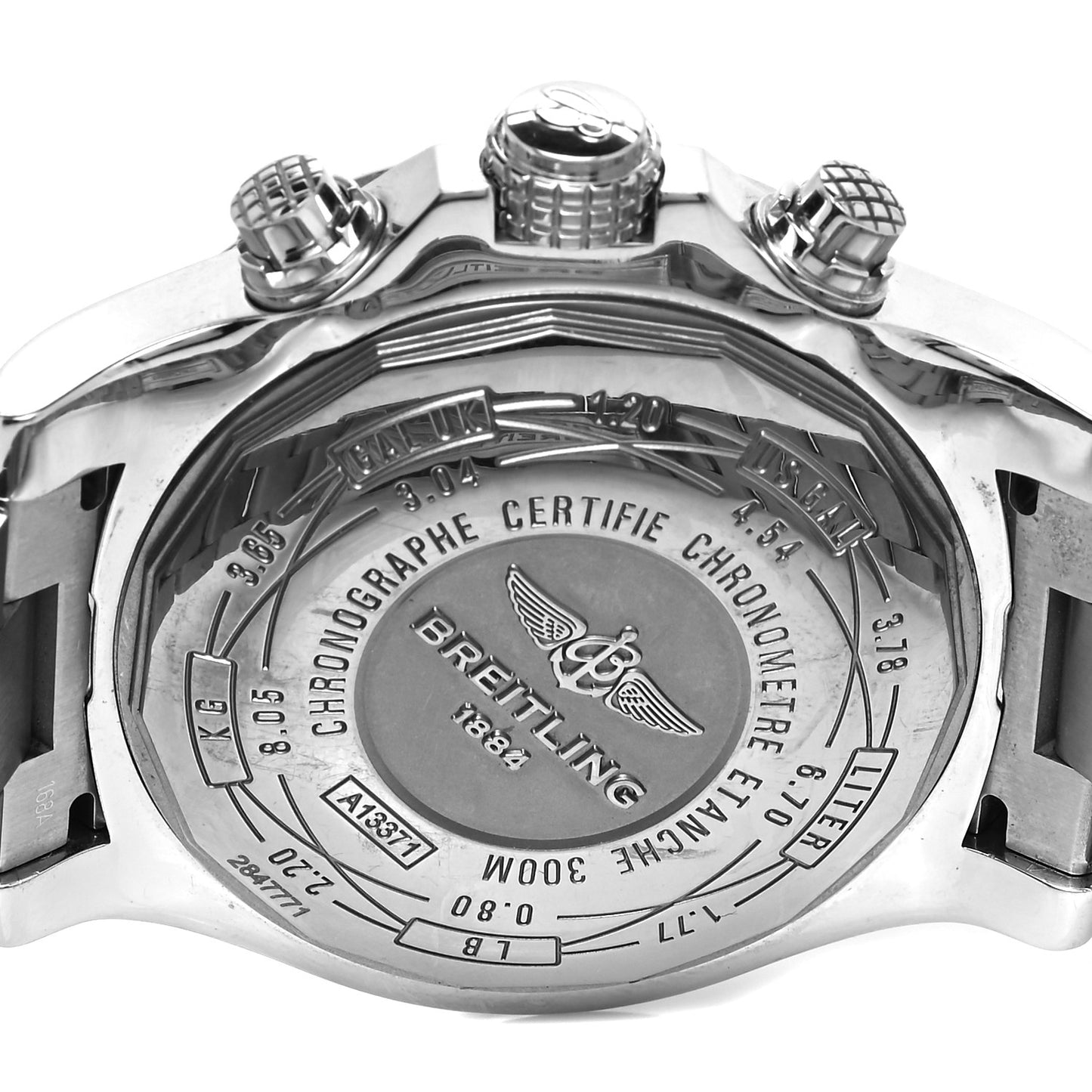Stainless Steel 48mm Super Avenger II Automatic Watch Volcano Black A13371