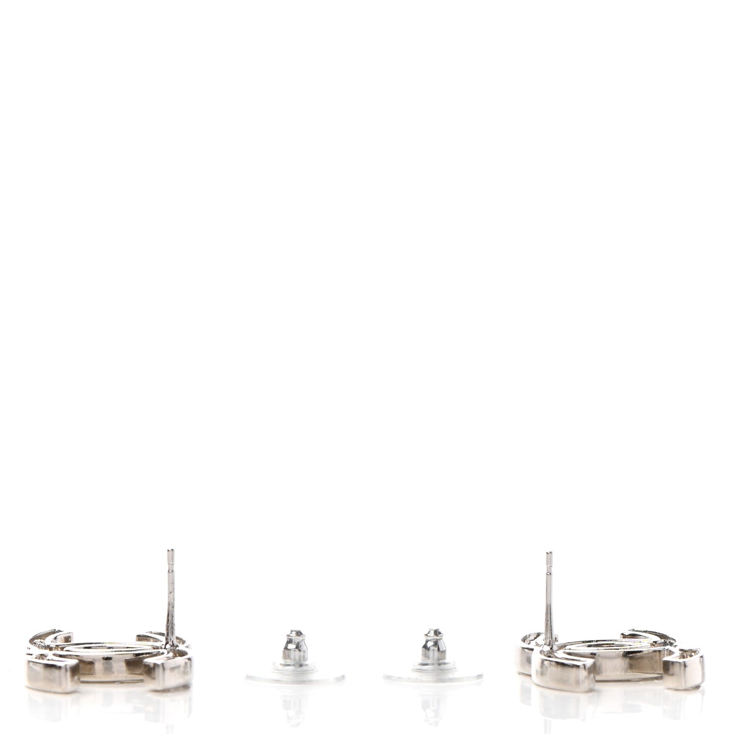 Crystal CC Starfall Earrings Silver