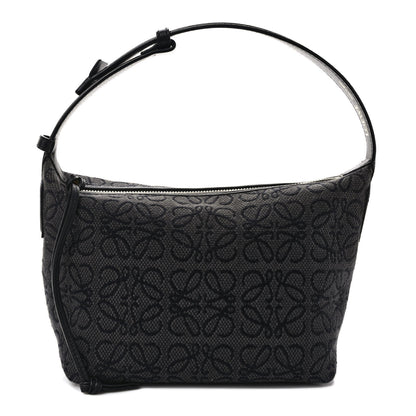 Loewe Jacquard Anagram Calfskin Small Cubi Bag Anthracite Black 1 of 11