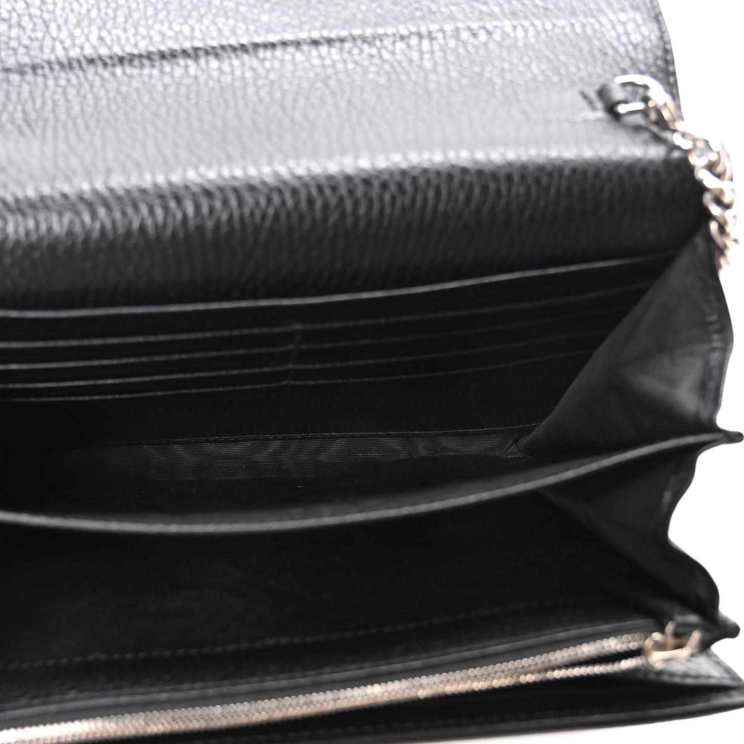 Calfskin Mini Dionysus Chain Wallet Black