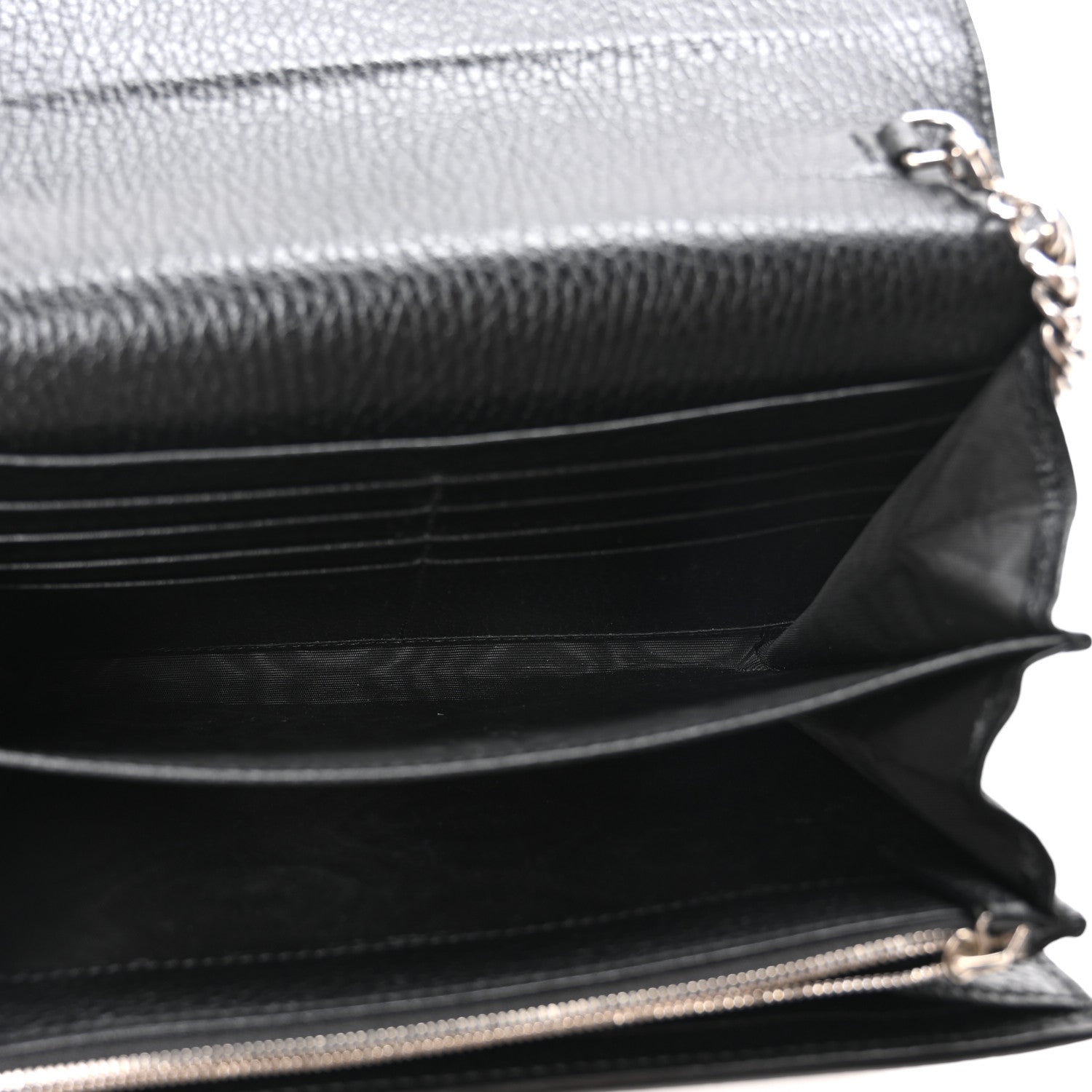 Gucci Calfskin Mini Dionysus Chain Wallet Black 5 of 9