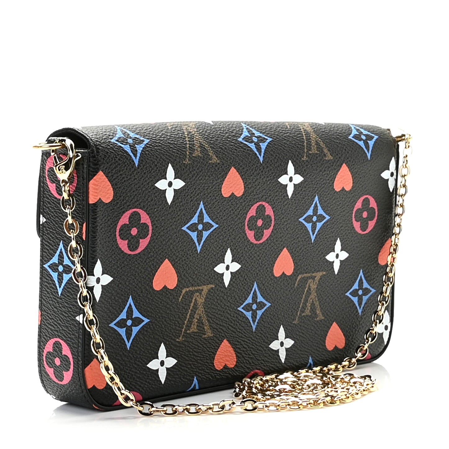 Game On Felicie Chain Wallet Black