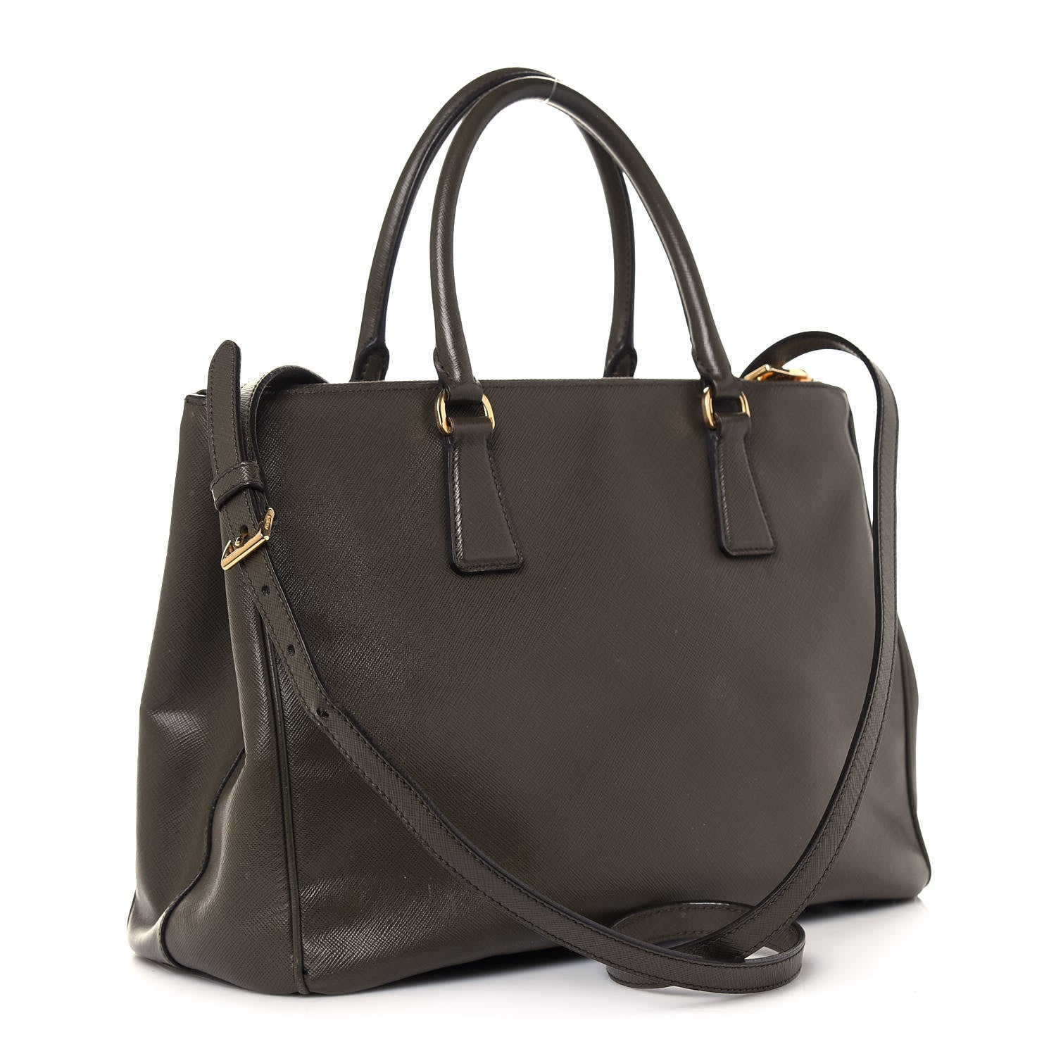 Prada Saffiano Medium Galleria Double Zip Tote Caffe 3 of 14