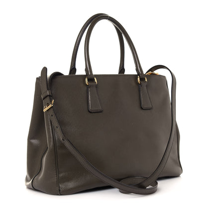 Prada Saffiano Medium Galleria Double Zip Tote Caffe 3 of 14