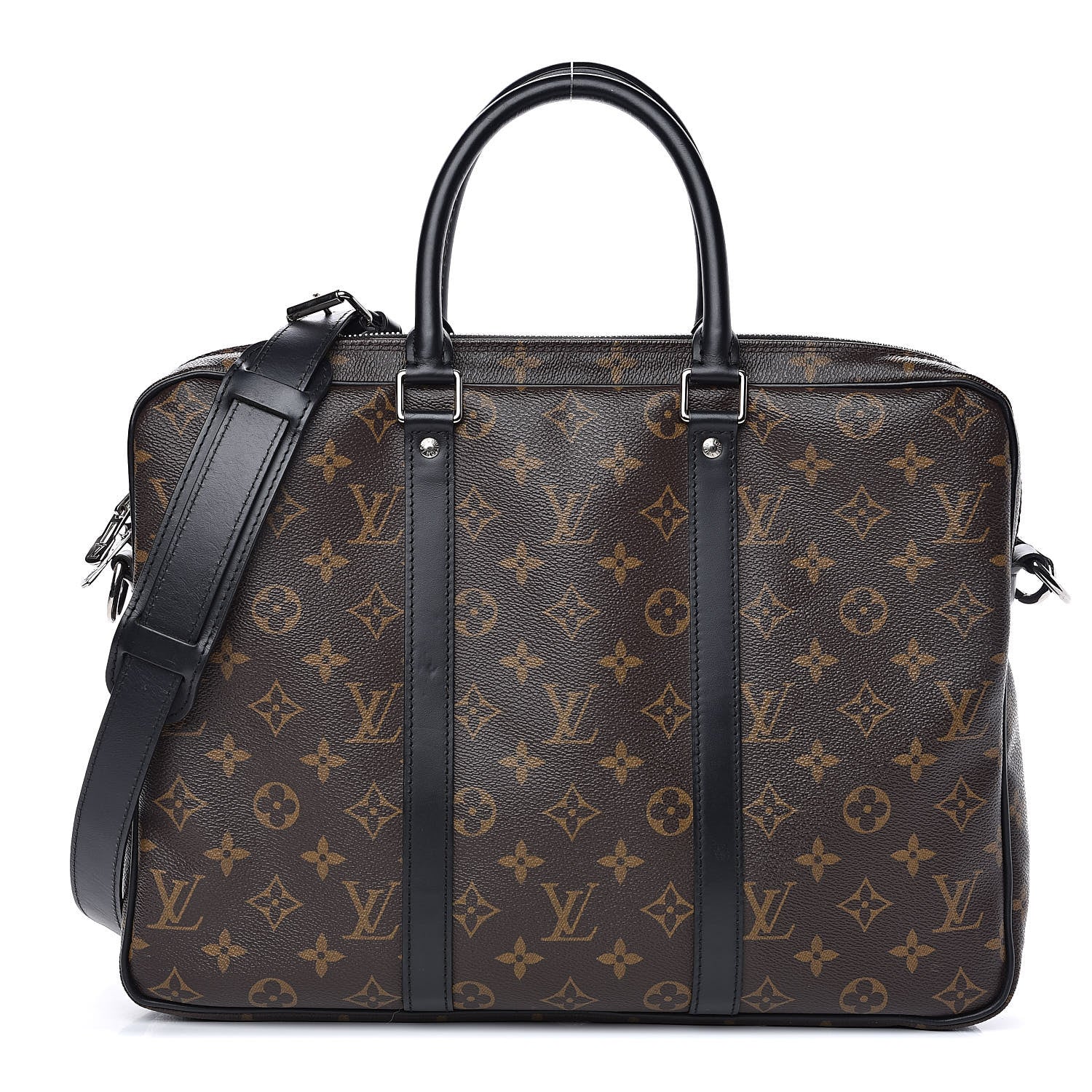 Louis Vuitton Monogram Macassar Porte-Documents Voyage PM 1 of 13