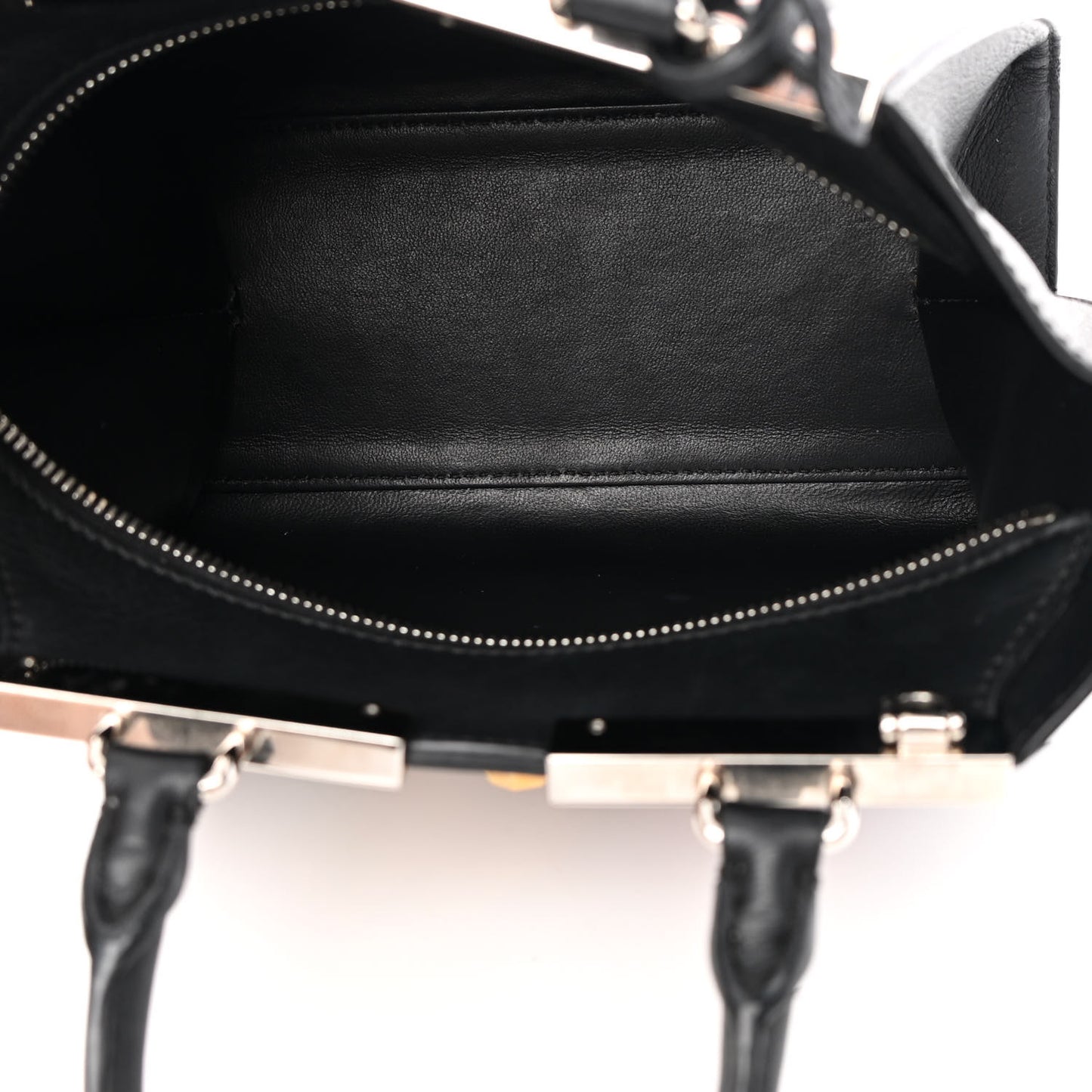 Calfskin Studded Diamond Mini 3Jours Tote Black Multicolor