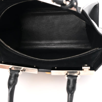 Fendi Calfskin Studded Diamond Mini 3Jours Tote Black Multicolor 5 of 12
