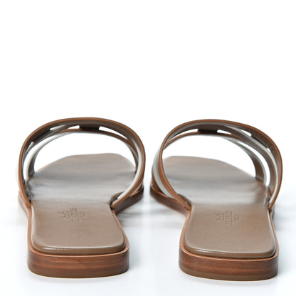 Hermes Calfskin Amore Sandals 37 White Natural 3 of 11