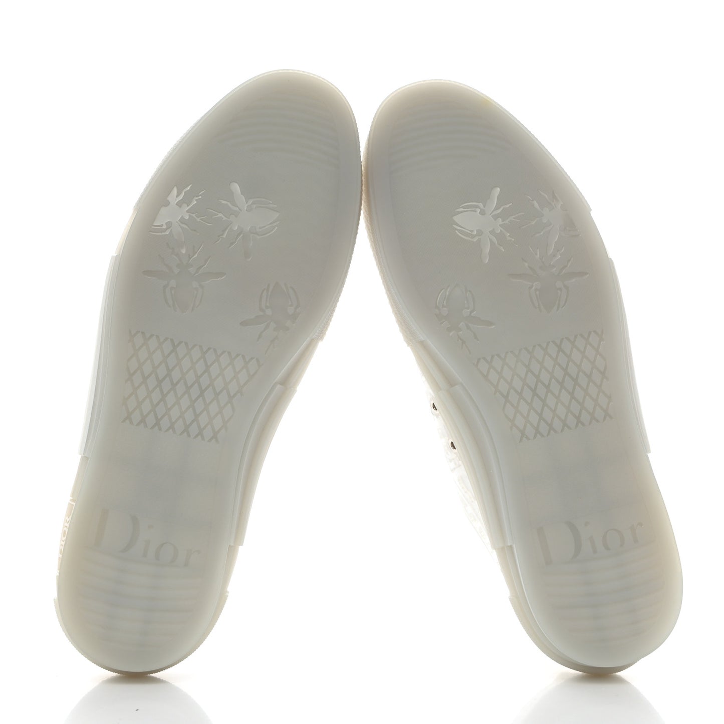 PVC Oblique Embossed Mens B23 Low Top Sneakers 42 White