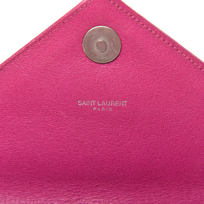 Saint Laurent Sheepskin Matelasse Chevron Medium Monogram Chain Bag Electric Pink 10 of 12