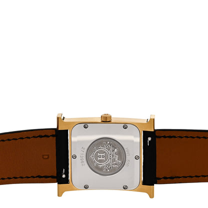 Hermes Stainless Steel Epsom 26mm Heure H Hour Quartz Watch Noir 4 of 4