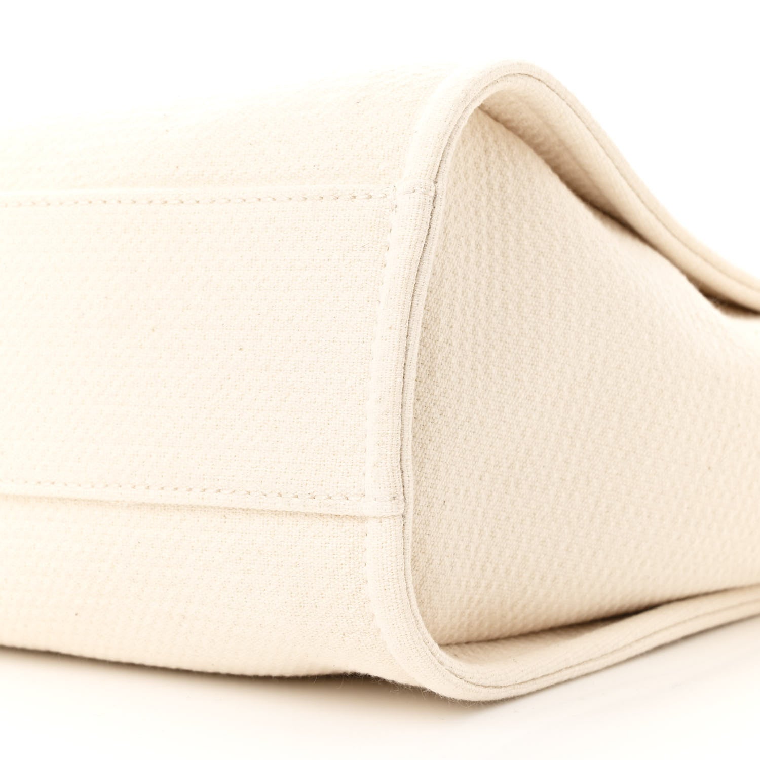 Chanel Canvas Small Deauville Tote Beige 12 of 13