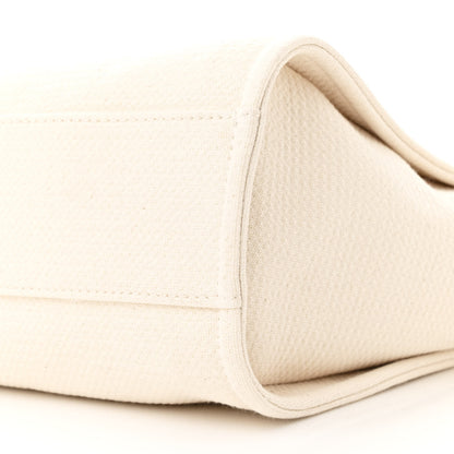 Chanel Canvas Small Deauville Tote Beige 12 of 13