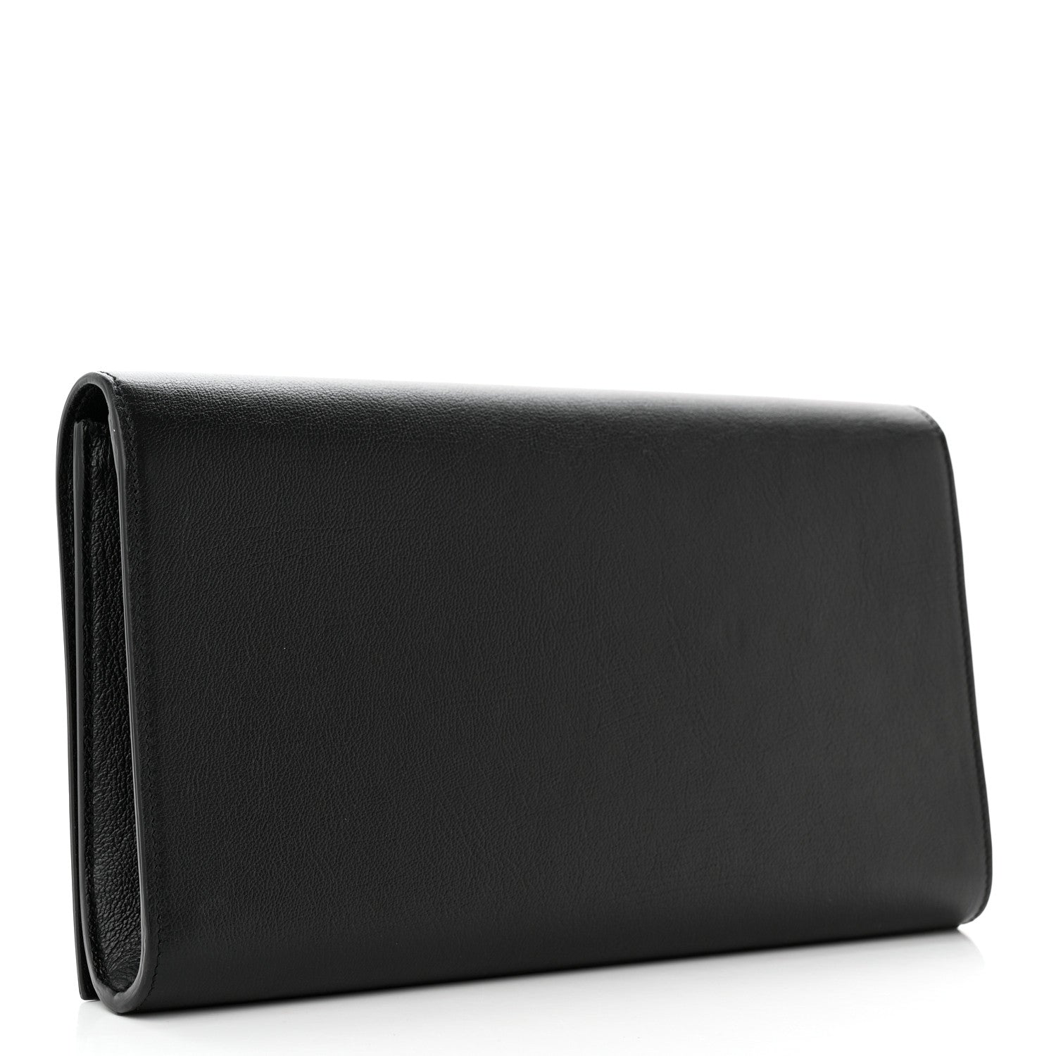 Saint Laurent Calfskin Monogram Large Belle De Jour Clutch Black 3 of 11
