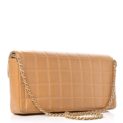 Chanel Lambskin East West Chocolate Bar Flap Beige 3 of 12