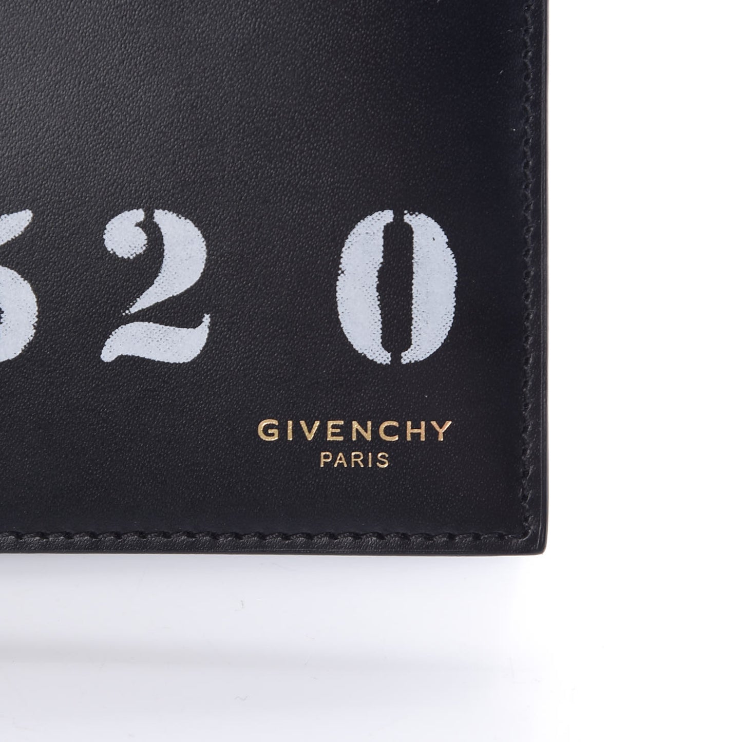 Calfskin 1952 0 Printed Bi-Fold Wallet Black