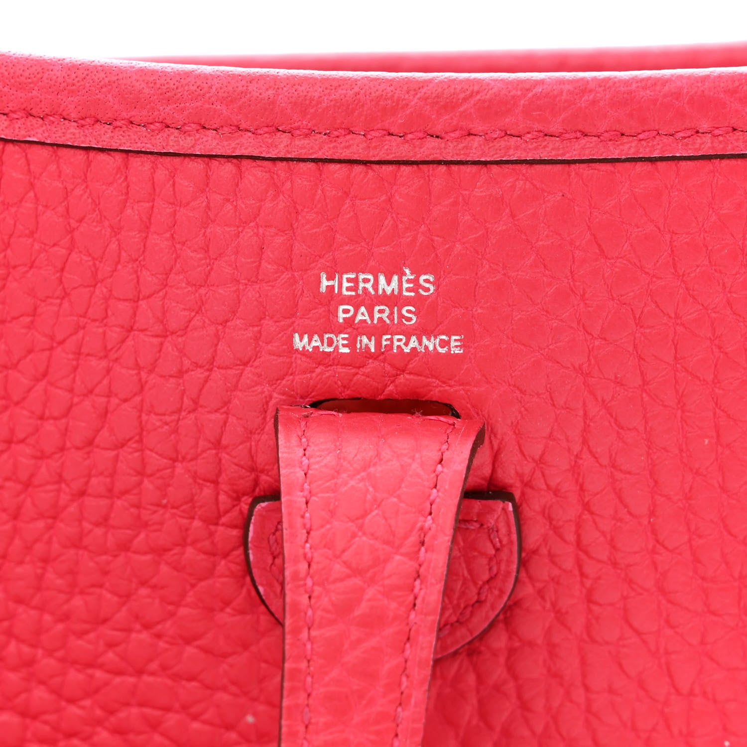 Hermes Taurillon Clemence Evelyne TPM Rose Extreme 9 of 15