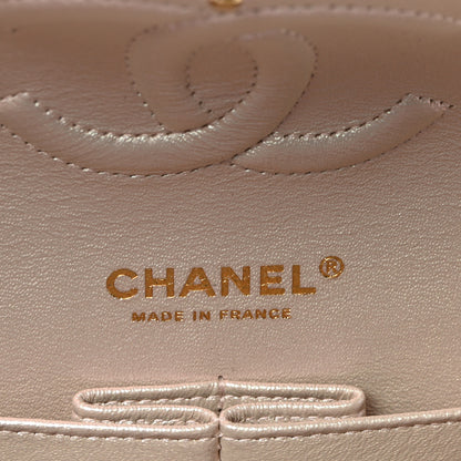 Chanel Iridescent Lambskin Quilted Medium Double Flap Ivory 6 of 11