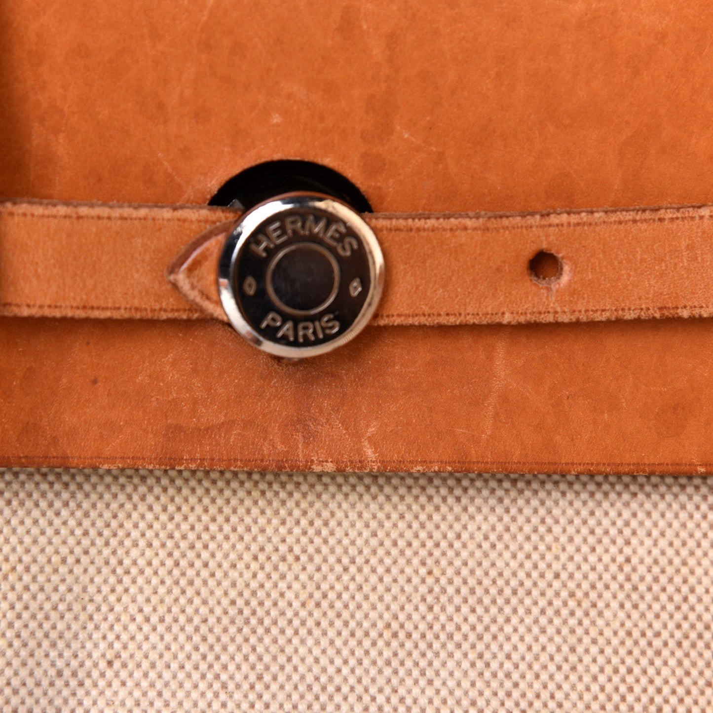 Toile Vache Calfskin Herbag 30 PM Backpack Natural